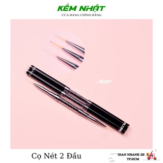 Cọ Nét Dài 2 Đầu Vẽ Nail ( 15mm, 20mm )