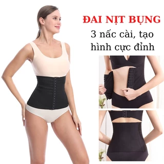 Đai nịt bụng 3 nấc cài tạo vòng eo con kiến không cộm SAVILL N8888