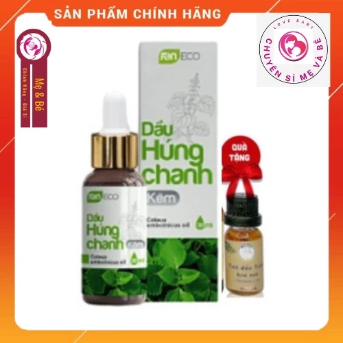 [Chính hãng]Tinh dầu húng chanh kẽm FANECO giảm ho, sổ mũi, tăng đề kháng cho trẻ em 30ml