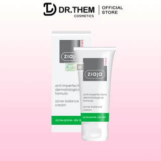 Ziaja Med Kem Dưỡng Ngừa Mụn Trứng Cá - Giảm Mụn Ngừa Khuẩn Ziaja Med Anti-Imperfections  Acne Cream 50ml- Dr Thêm