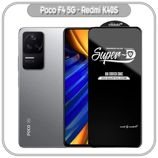 Kính cường lực Super D cho Xiaomi Poco F4 - Redmi K40S, Full viền Đen