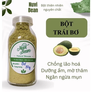 Lọ 50g Bột bơ handmade - Dưỡng trắng, chăm sóc da, dưỡng ẩm, mờ thâm