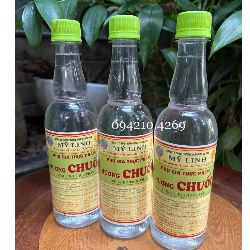 Tinh Dầu Hương Chuối dùng trong Nấu chè chai 500ml - Bách hóa nguyên liệu