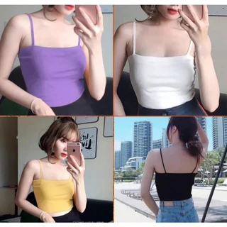 áo thun nữ 2 dây dáng croptop