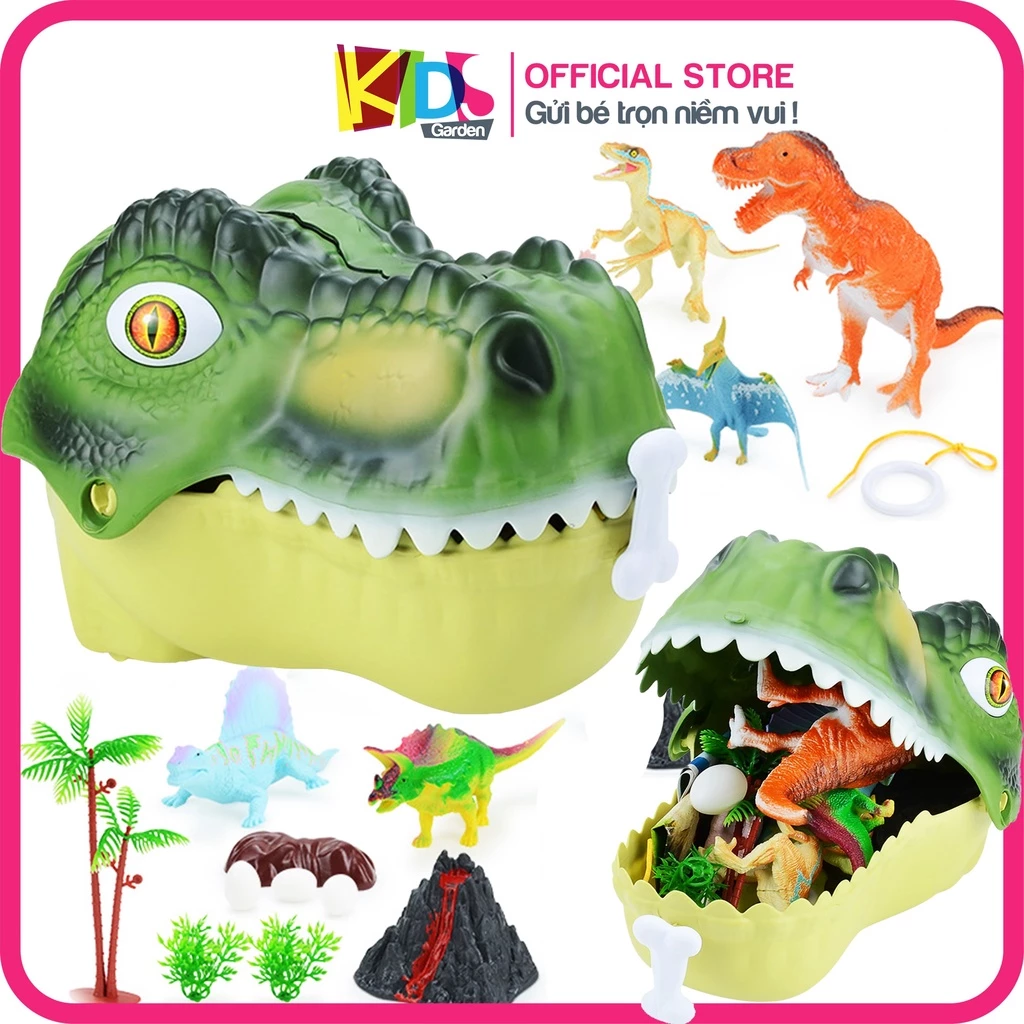 Khủng long đồ chơi mô hình cho bé cao cấp với kích thước lớn nhiều chi tiết DC24 KIDS GARDEN