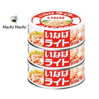 Cá ngừ Light Bonito Inaba 210g (70g x 3 hộp) - Hachi Hachi Japan Shop