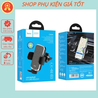 Giá đỡ điện thoại gắn cửa gió xe hơi hoco CA94 bọc vải sang trọng- Hàng chính hãng bảo hành 12 tháng