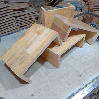 Ghế gỗ ngồi xổm,kê chân văn phòng kích thước 30x20 cao 10cm ,Có làm theo yêu cầu kích thước đa dạng, chất liệu gỗ cao su