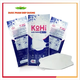 300 chiếc ( 1 thùng) - Khẩu trang KF94 KOHI công nghệ hàn quốc 4 lớp kháng khuẩn - Màu trắng - Dành cho người lớn