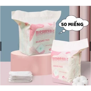 Miếng lót thấm Sữa VCOOL cao cấp bịch 50 miếng siêu chống thấm, chống tràn, an toàn, tiết kiệm cho mẹ