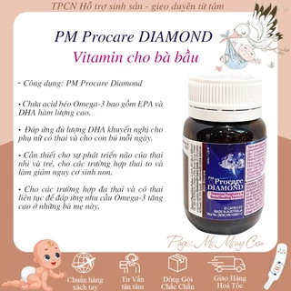 PM Procare DIAMOND lọ 30 viên Vitamin cho bà bầu ( Hàng chính hãng của Úc )