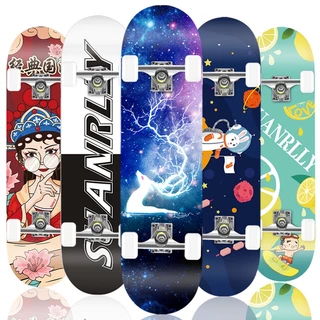 Ván Trượt Skateboard Trẻ Em Chống Trơn Trượt Bánh Caosu PU Kích Thước 70cm. Hàng Chính Hãng SOUPLE