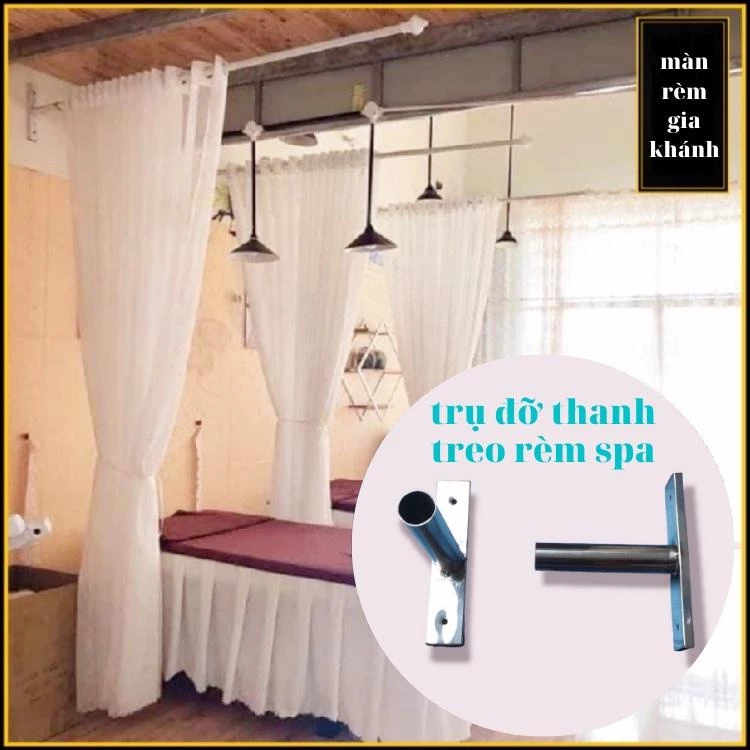 combo Thanh treo rèm dùng cho Spa combo cả bộ full phụ kiện