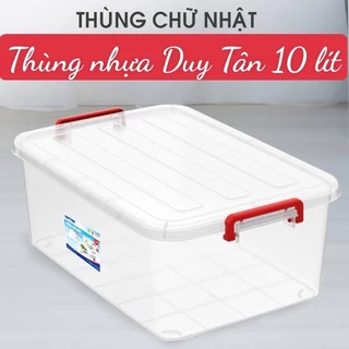 COMBO 5 THÙNG NHỰA CHỮ NHẬT TRONG 10L DUY TÂN