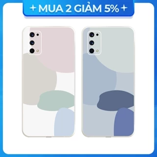 Ốp lưng cạnh vuông Realme C2/Realme 5s/....viền bảo vệ camera hình Hoạ tiết màu