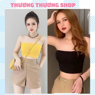 Áo ỐNG CROPTOP TRƠN đủ màu sắc, chất Borip co giãn ôm dáng