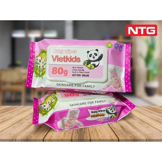 Bịch khăn ướt 80 gr hơn 80 tờ (80gr ). khăn không mùi an toàn cho bé và da nhạy cảm