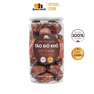 Táo Đỏ Khô Size Jumbo Smilenuts - Hộp 260g- nhập khẩu, vị tự nhiên