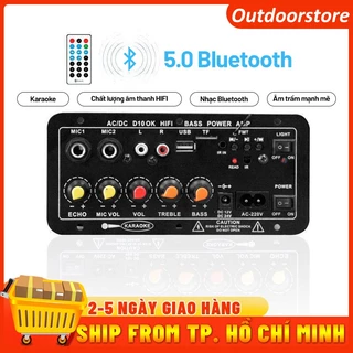 🔥FREESHIP🔥 Bảng khuếch đại âm thanh Bluetooth 120W Subwoofer Mô-đun khuếch đại micro kép 4 Ohm 8-12 inch Loa 12/24V/220V