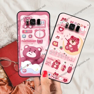 Ốp lưng Samsung S8 / S8 Plus / S8+ gấu trắng hoạt hình 3d cute, giá rẻ