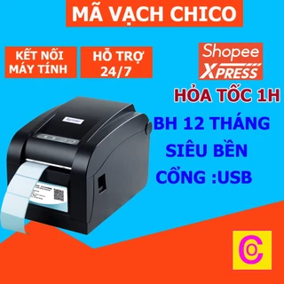 [TỐT NHẤT]Máy in Mã Vạch Xprinter XP 350B in đơn hàng GHTK, in tem nhãn và phiếu giao hàng các sàn TMĐT