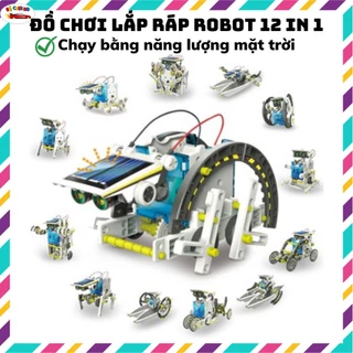 Đồ chơi lắp ráp robot 13 in1 chạy bằng năng lượng mặt trời, đồ chơi stem phát triển tư duy cho bé(815)