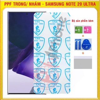 Dán dẻo PPF loại trong và nhám cho mặt trước, sau Samsung Note 20 ultra