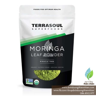 Bột Lá Chùm Ngây Hữu Cơ Terrasoul Superfoods Organic Moringa Leaf Powder