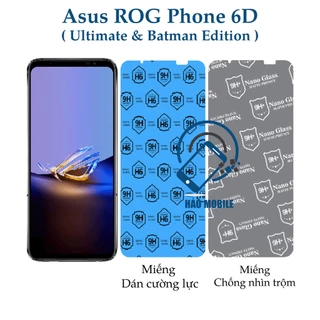 Dán cường lực dẻo nano Asus ROG Phone 6D ( bản thường, bản Batman Edition, bản Ultimate ) - dán chống nhìn trộm dẻo nano