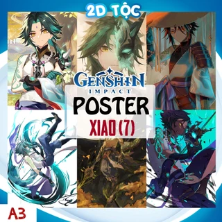 Ảnh Poster A3 Dán Tường Cao Cấp Xiao (7) Game Genshin Impact By 2D Tộc Shop