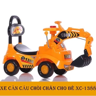 ⚡{GIÁ SỈ}Xe cẩu chòi chân có còi và thùng để đồ ,chất liệu nhựa siêu bền [XE CẨU1388]