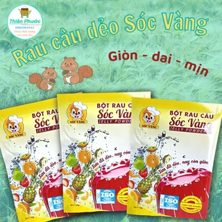 Bột rau câu Sóc vàng gói 12g (dẻo) - làm thạch trà sữa siêu ngon