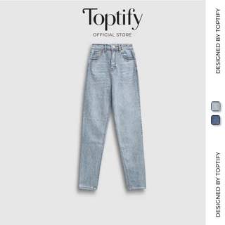 Quần jeans dài nữ TOPTIFY kiểu Skinny trơn Basic Miami Jean TQJ45