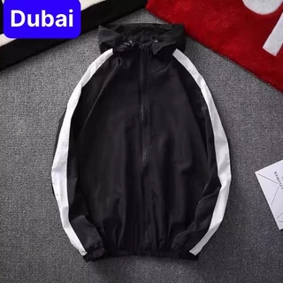 ÁO KHOÁC DÙ NHẸ BOMBER NAM NỮ ĐEN BÓNG CHÀY ĐA NĂNG 2 LỚP CHỐNG NẮNG 2 TÚI CÓ DÂY KÉO SIÊU VIP PRO - DUBAI FASHION