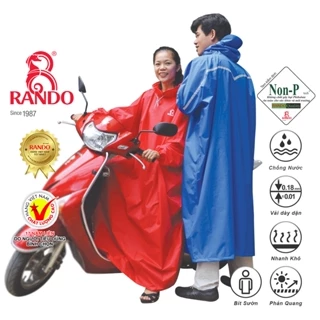 Áo Mưa 1 Người Bít Sườn Bảo Vệ Toàn Diện, RANDO Chính Hãng, Thời Trang Đi Mưa, Bền Bỉ Không Thấm Nước