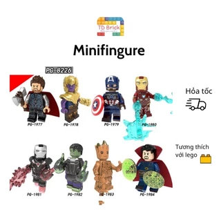 Đồ chơi mô hình nhân vật minifigure, siêu anh hùng marvel, thương hiệu Pogo ( PG8226)