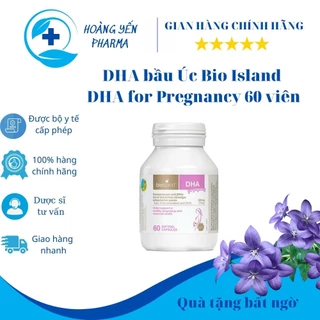 Viên uống DHA bầu Úc Bio Island DHA for Pregnancy 60 viên, bổ sung DHA cho cả mẹ và bé-Hoàng Yến Pharma