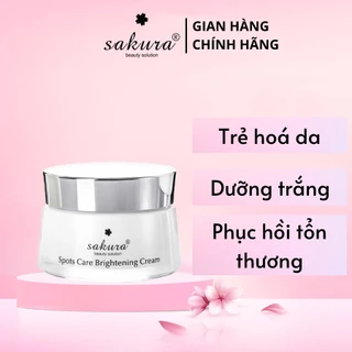 Kem dưỡng da trắng sáng Sakura Spots Care Brightening Cream mờ nám sạm 45g