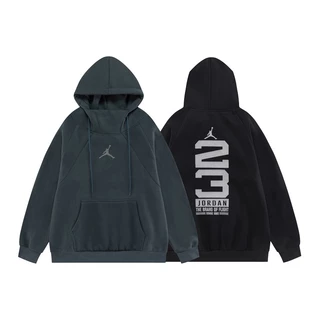 Thời trang đường phố cổ điển Jumpman in biểu tượng dáng rộng vừa vặn Áo Hoodie sang trọng cổ cao