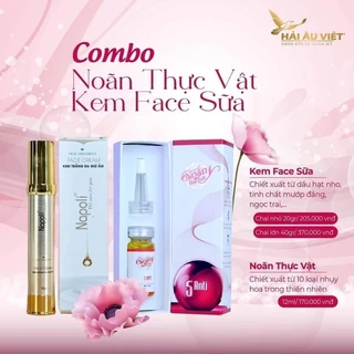 Sale Combo Kem Face Napoli và Noãn Thực Vật Hải Âu