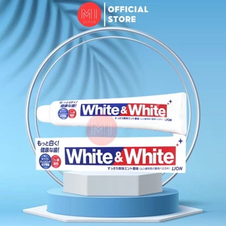 Kem đánh răng White & White Lion Nhật Bản làm trắng răng, hơi thở thơm mát - Tuýp 150g