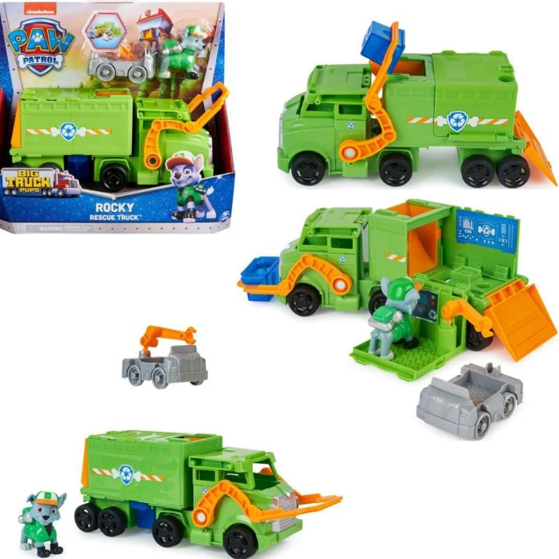 Paw Patrol: Xe Big Truck Pups và chó cứu hộ Rocky công năng mới