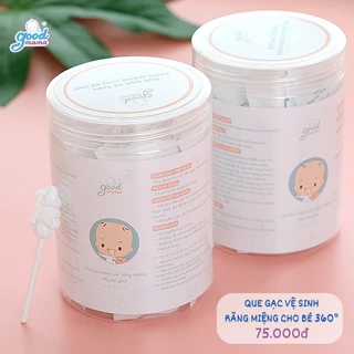 Que rơ lưỡi - Que gạc vễ sinh răng miệng Goodmama cho bé từ 0-2 tuổi