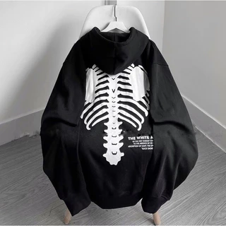 [FREESHIP] Áo Khoác HOODIE XƯƠNG LƯNG Cực Chất Unisex Chất Vải Dày Dặn Ấm Áp