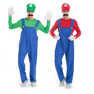 Trang Phục Cosplay Mario Luigi Bros Plumber Cho Nam