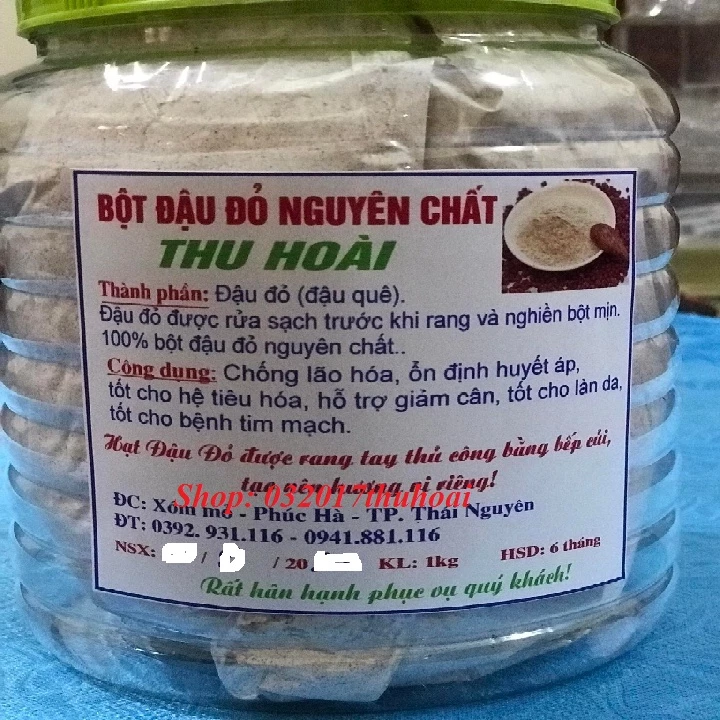 [1 kg] Bột đậu đỏ nguyên chất