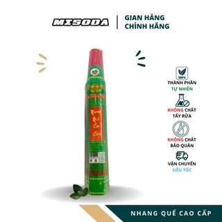 Nhang quế cao cấp Hương Quế Trà Bồng thẻ 220 nén, mùi hương dễ chịu, thành phần tự nhiên, an toàn sức khỏe