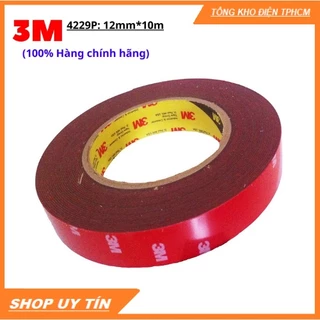 10 mét - 1 Phân 2. Băng keo 2 mặt Cường Lực 3M - 4229P ( Siêu chắc, siêu bền, bản 1P2)