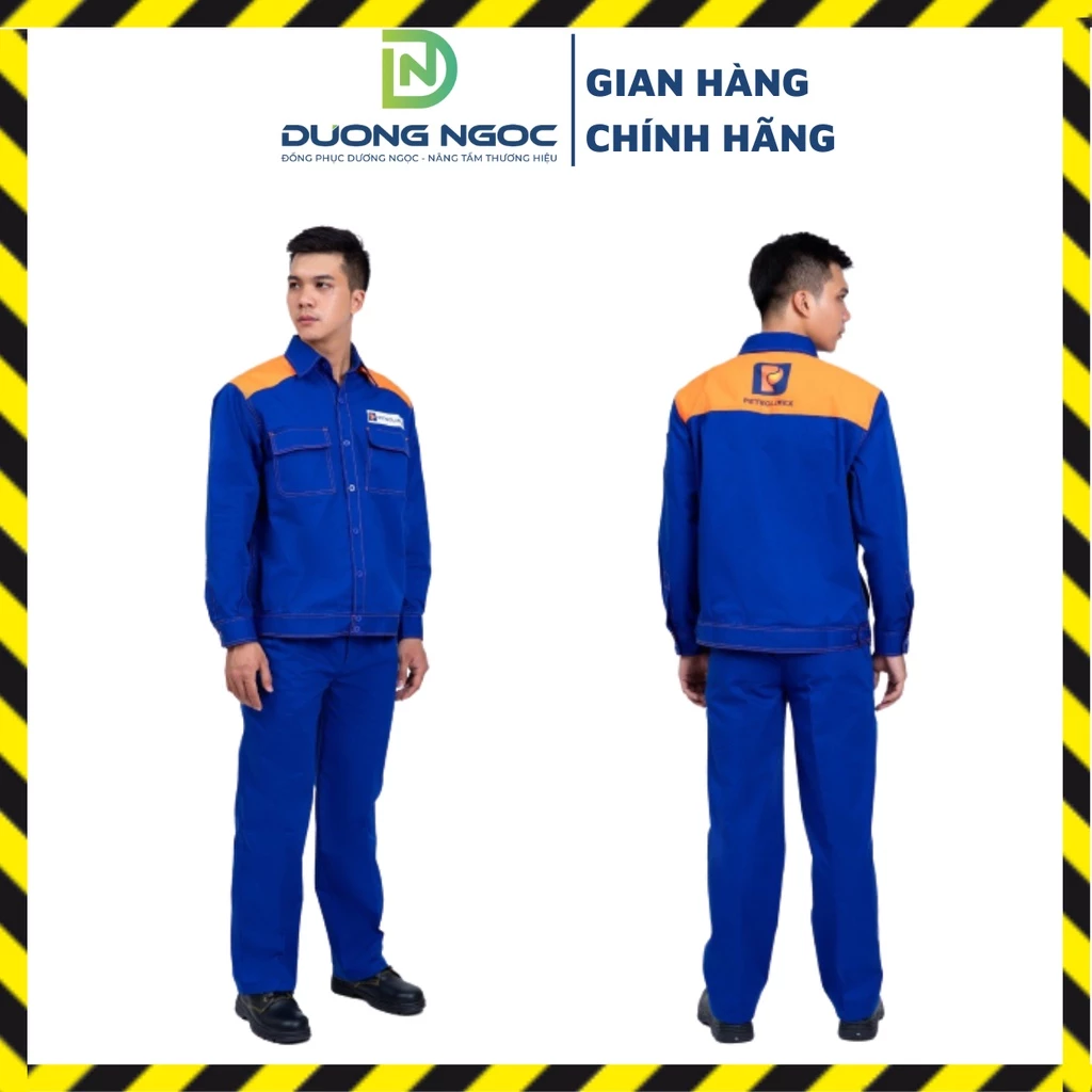 Quần Áo Petrolimex Đồng Phục Ngành Bảo Hộ Lao Động Tiêu Chuẩn Có Size Lớn Vải Kaki 65/35 Thoáng Mát
