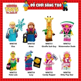 Xếp hình Minifigures Các nhân vật công chúa hoạt hình Disney - Đồ Chơi Lắp Ghép Sáng Tạo - WM6067